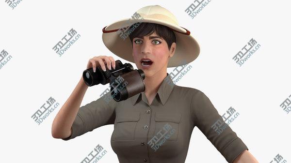 images/goods_img/20210312/3D Women in Zookeeper Clothes Rigged model/2.jpg